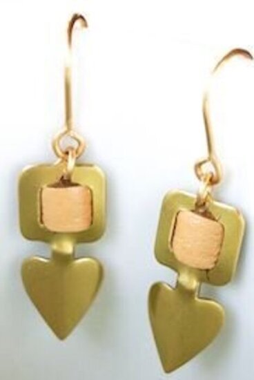 Hela Earrings Brass