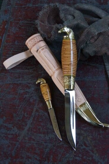 Kauhava Horse Head Double Knife