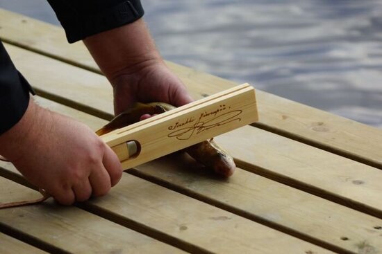 Fish Knife with Wooden Sheath